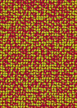 Soyut Geometrik Desen üretken hesaplama sanatı çizimi