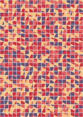 Soyut Geometrik Desen üretken hesaplama sanatı çizimi