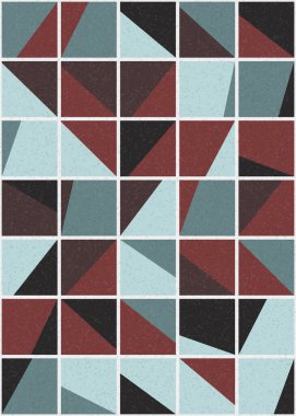 Soyut Geometrik Desen üretken hesaplama sanatı çizimi