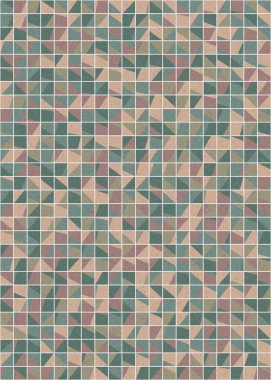 Soyut Geometrik Desen üretken hesaplama sanatı çizimi