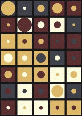 Soyut Geometrik Desen üretken hesaplama sanatı çizimi