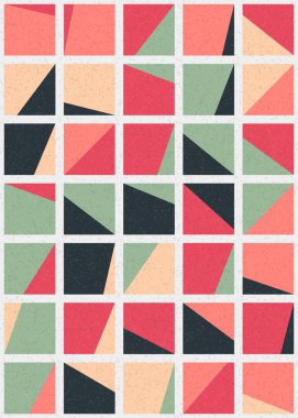 Soyut Geometrik Desen üretken hesaplama sanatı çizimi