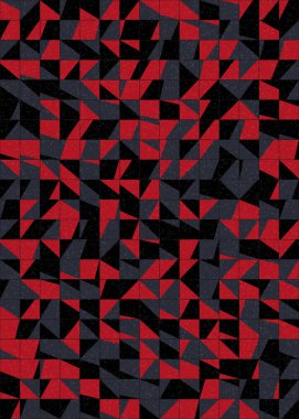 Soyut Geometrik Desen üretken hesaplama sanatı çizimi