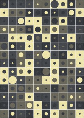 Soyut Geometrik Desen üretken hesaplama sanatı çizimi