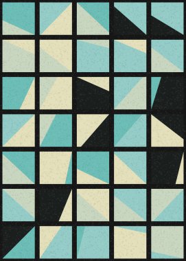 Soyut Geometrik Desen üretken hesaplama sanatı çizimi