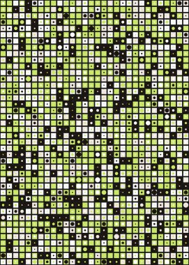 Soyut Geometrik Desen üretken hesaplama sanatı çizimi