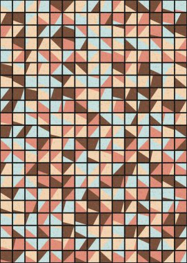 Soyut Geometrik Desen üretken hesaplama sanatı çizimi 