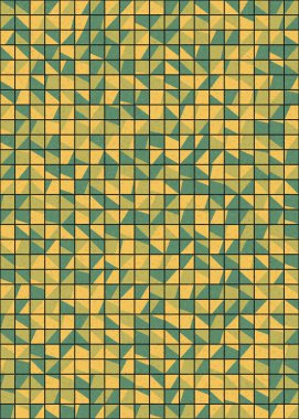 Soyut Geometrik Desen üretken hesaplama sanatı çizimi