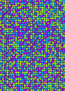 Soyut Geometrik Desen üretken hesaplama sanatı çizimi