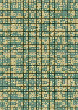 Soyut Geometrik Desen üretken hesaplama sanatı çizimi