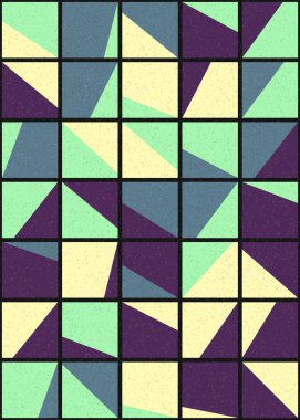 Soyut Geometrik Desen üretken hesaplama sanatı çizimi