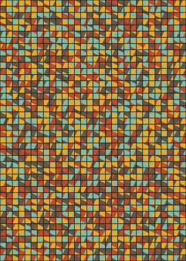 Soyut Geometrik Desen üretken hesaplama sanatı çizimi