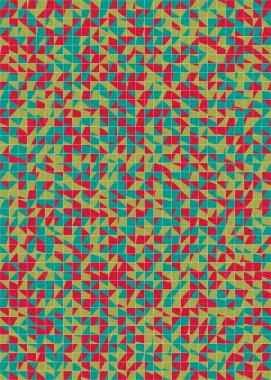 Soyut Geometrik Desen üretken hesaplama sanatı çizimi