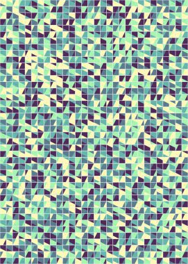 Soyut Geometrik Desen üretken hesaplama sanatı çizimi