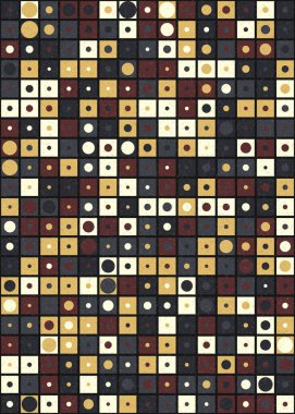 Soyut Geometrik Desen üretken hesaplama sanatı çizimi