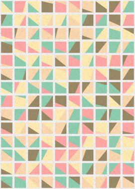 Soyut Geometrik Desen üretken hesaplama sanatı çizimi