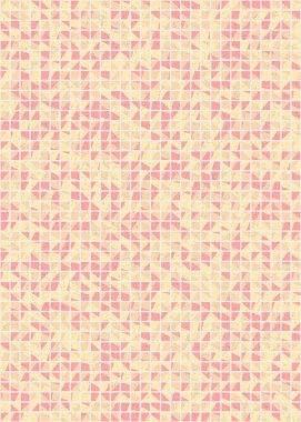 Soyut Geometrik Desen üretken hesaplama sanatı çizimi