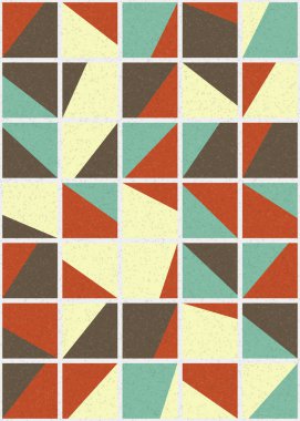 Soyut Geometrik Desen üretken hesaplama sanatı çizimi 