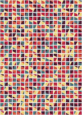 Soyut Geometrik Desen üretken hesaplama sanatı çizimi