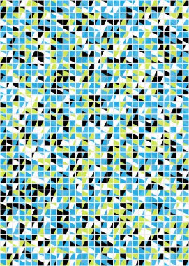 Soyut Geometrik Desen üretken hesaplama sanatı çizimi