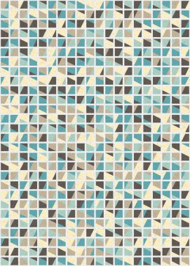 Soyut Geometrik Desen üretken hesaplama sanatı çizimi