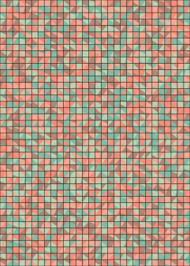 Soyut Geometrik Desen üretken hesaplama sanatı çizimi