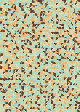 Soyut Geometrik Desen üretken hesaplama sanatı çizimi