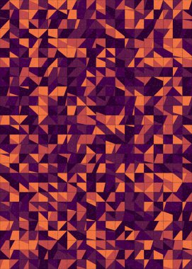 Soyut Geometrik Desen üretken hesaplama sanatı çizimi