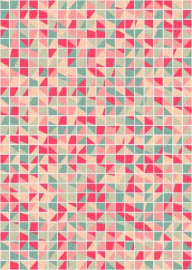 Soyut Geometrik Desen üretken hesaplama sanatı çizimi