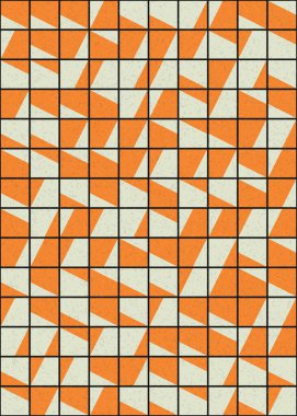 Soyut Geometrik Desen üretken hesaplama sanatı çizimi