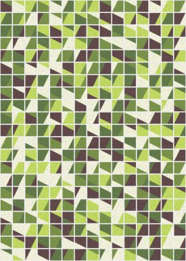 Soyut Geometrik Desen üretken hesaplama sanatı çizimi