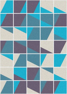 Soyut Geometrik Desen üretken hesaplama sanatı çizimi