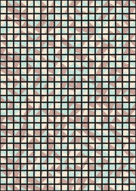 Soyut Geometrik Desen üretken hesaplama sanatı çizimi