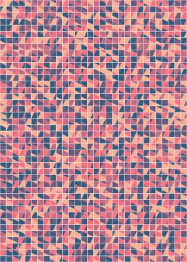 Soyut Geometrik Desen üretken hesaplama sanatı çizimi