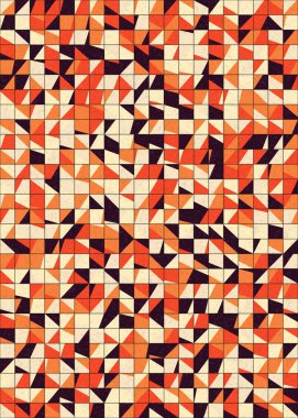 Soyut Geometrik Desen üretken hesaplama sanatı çizimi