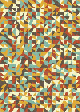 Soyut Geometrik Desen üretken hesaplama sanatı çizimi