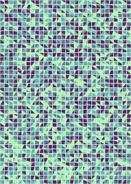 Soyut Geometrik Desen üretken hesaplama sanatı çizimi