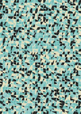 Soyut Geometrik Desen üretken hesaplama sanatı çizimi