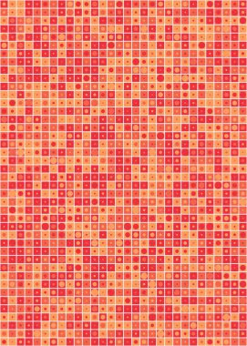 Soyut Geometrik Desen üretken hesaplama sanatı çizimi