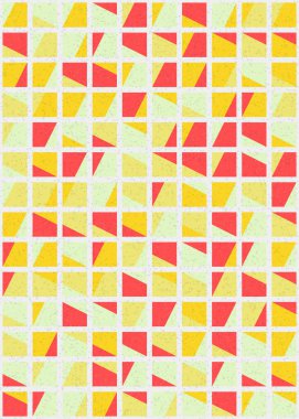 Soyut Geometrik Desen üretken hesaplama sanatı çizimi