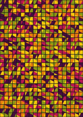 Soyut Geometrik Desen üretken hesaplama sanatı çizimi