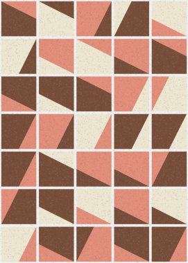 Soyut Geometrik Desen üretken hesaplama sanatı çizimi