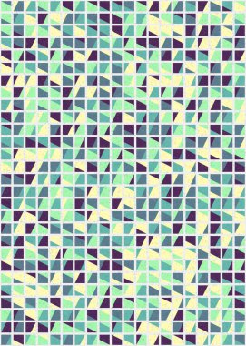 Soyut Geometrik Desen üretken hesaplama sanatı çizimi