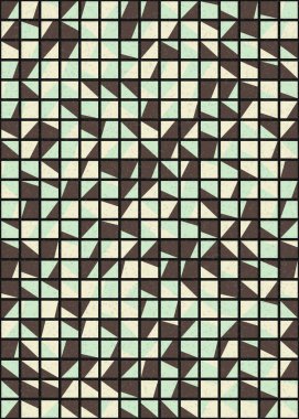 Soyut Geometrik Desen üretken hesaplama sanatı çizimi