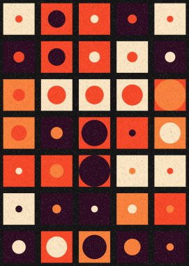 Soyut Geometrik Desen üretken hesaplama sanatı çizimi