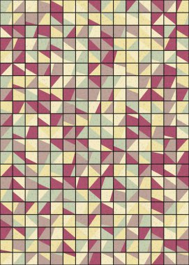 Soyut Geometrik Desen üretken hesaplama sanatı çizimi