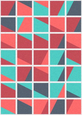 Soyut Geometrik Desen üretken hesaplama sanatı çizimi