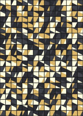 Soyut Geometrik Desen üretken hesaplama sanatı çizimi