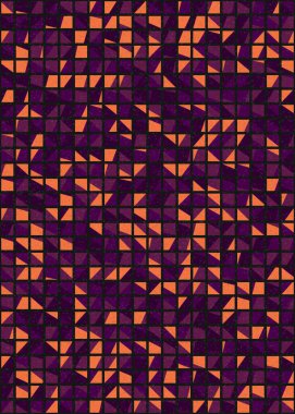 Soyut Geometrik Desen üretken hesaplama sanatı çizimi 