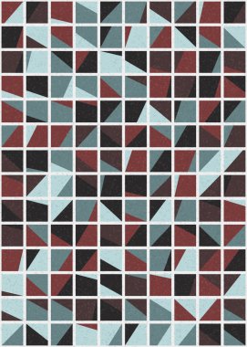 Soyut Geometrik Desen üretken hesaplama sanatı çizimi